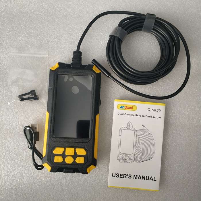 Andowl Q-NK69 2K HD Handheld Waterproof Endoscope - Waterproof Inspection Camera with 2K HD Camer...