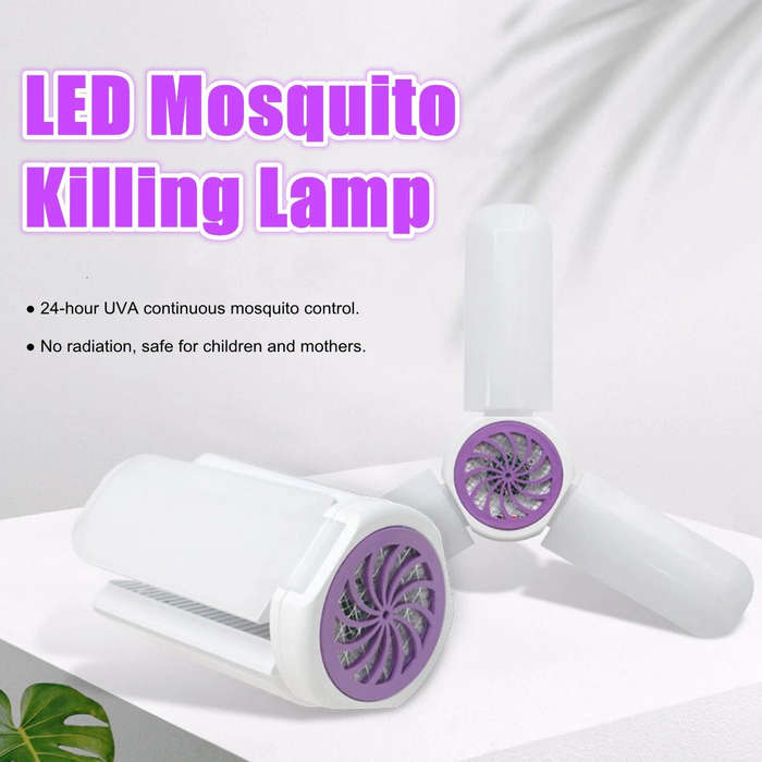 40W E27 LED Mosquito UV Trap Night Light Bulb AC85-265V