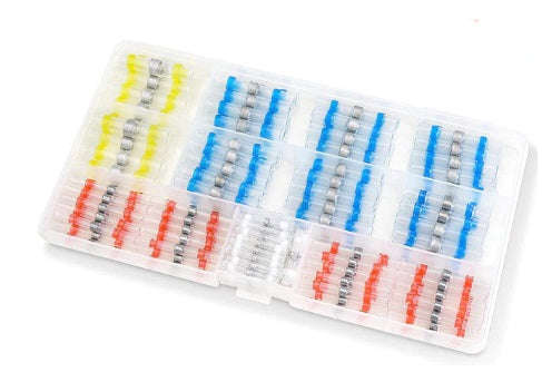 50Pcs Heat Shrink Butt Crimp Solder Seal Electrical Connectors