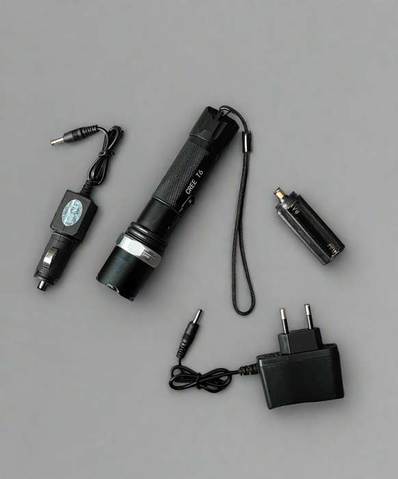 ETN Rechargeable Lithium Adjustable Zoom LED Flashlight