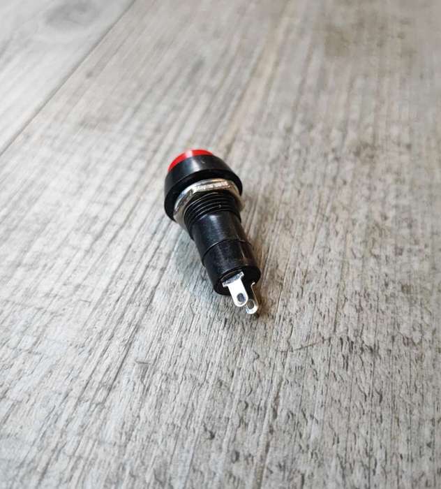 2 Pin DC Push Switch RED - Convenient and Versatile Switch for DC-Powered Devices