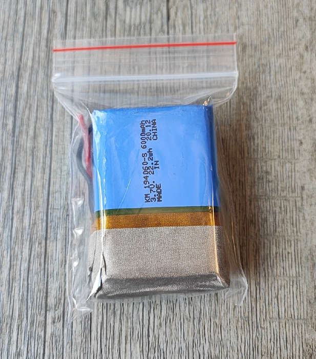Replacement Slightly Used 3.7v 6000mah (22.2wh) Lithium Battery for VT03D DIY Portable GPS Tracke...