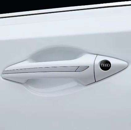 1PCS Car Door Lock Keyhole Protection Gel Stickers for Audi Vehicles