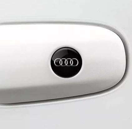 1PCS Car Door Lock Keyhole Protection Gel Stickers for Audi Vehicles