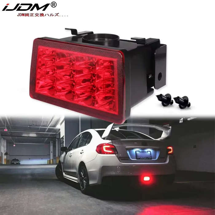 JDM F1 Style LED Rear Strobe Fog Light Kit for 2011+ Subaru WRX STi Impreza and XV