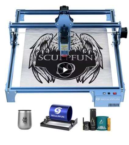 SCULPFUN S9 90W Effect Laser Engraving Machine Ultra-thin Laser Beam Shaping Technology Acrylic E...