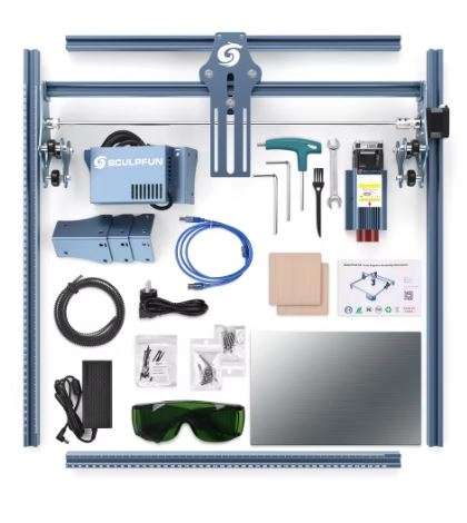 SCULPFUN S9 90W Effect Laser Engraving Machine Ultra-thin Laser Beam Shaping Technology Acrylic E...
