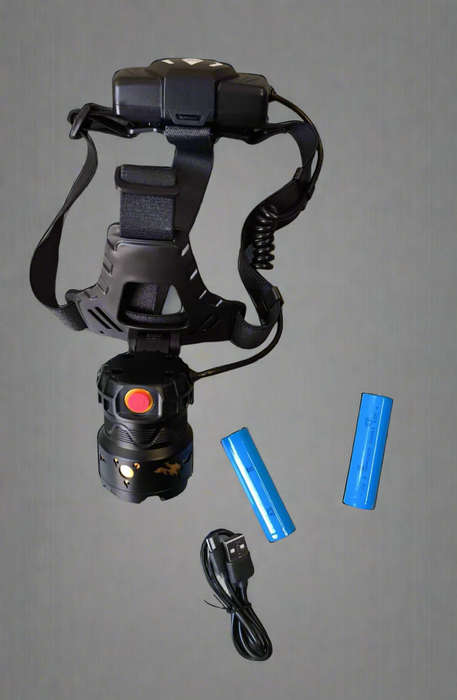 High Power Tactical Multiple Mode Headlamp with Zoom