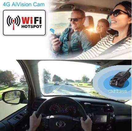 JIMIMAX 4G Wifi Live Video and GPS Tracking Dash Camera