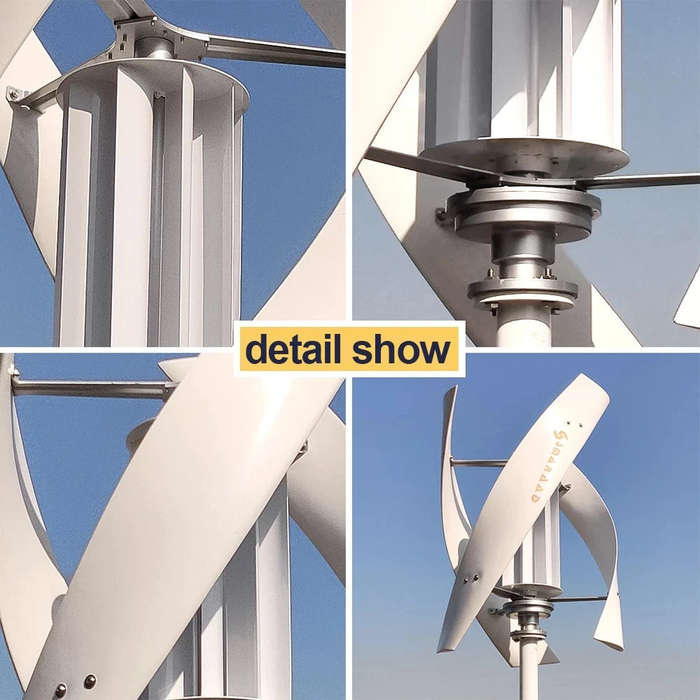 3KW Vertical Axis Maglev Wind Turbine Free Energy Household Wind Turbine Low Speed Low Noise