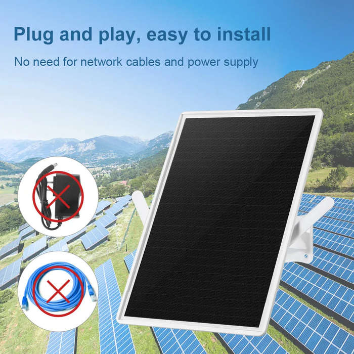 Solar Powered 4G LTE Router with SIM Card Slot 30-50M WiFi Range