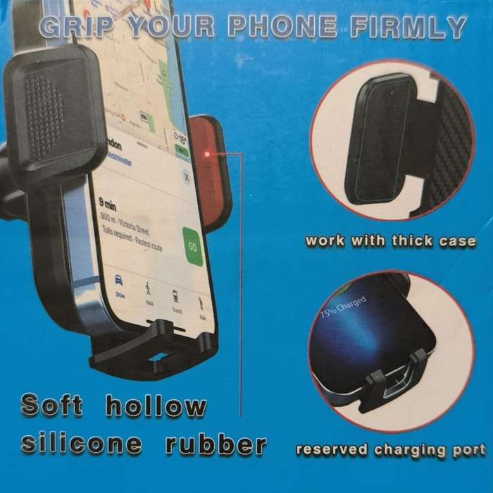 Premium Car Mobile Phone Holder - Full Curved with Flexible Arm (10007742)