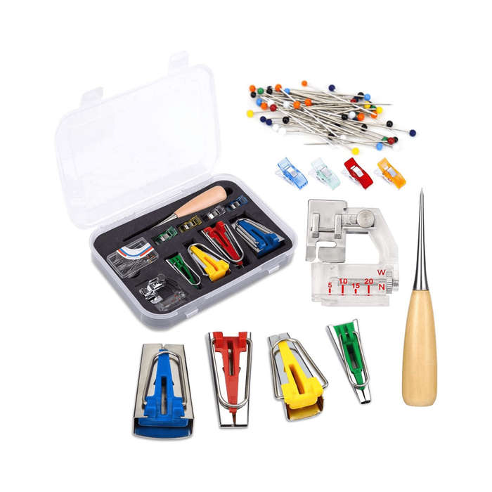 Bias Tape Maker Kit, 11 Piece Set