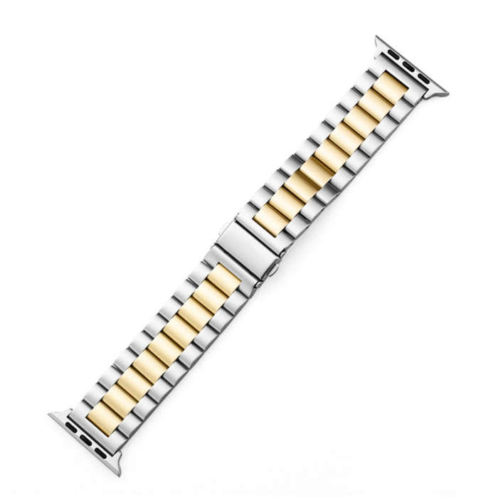 For Apple Watch Series 10 42mm / 9&8&7 41mm / SE 3&SE 2&6&SE&5&4 40mm / 3&2&1 38mm Fold Buckle 3 ...