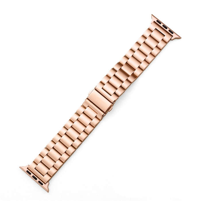 For Apple Watch Series 10 42mm / 9&8&7 41mm / SE 3&SE 2&6&SE&5&4 40mm / 3&2&1 38mm Fold Buckle 3 ...
