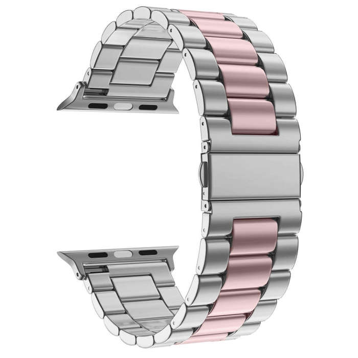 For Apple Watch Series 10 42mm / 9&8&7 41mm / SE 3&SE 2&6&SE&5&4 40mm / 3&2&1 38mm Fold Buckle 3 ...