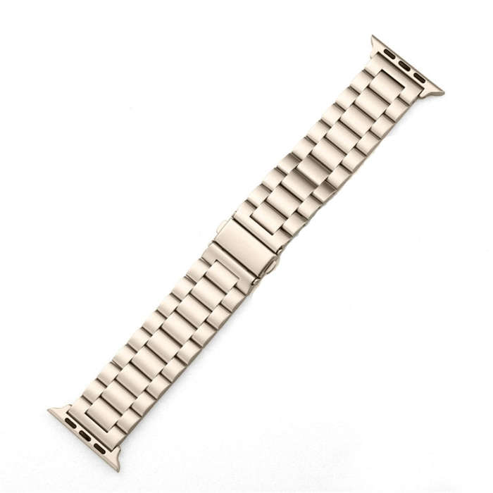 For Apple Watch Series 10 42mm / 9&8&7 41mm / SE 3&SE 2&6&SE&5&4 40mm / 3&2&1 38mm Fold Buckle 3 ...