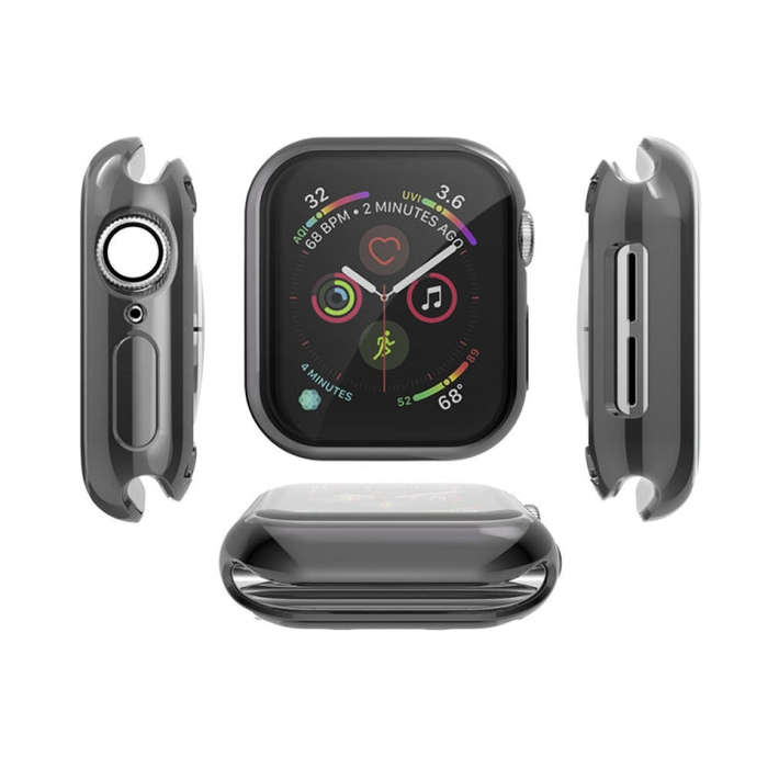 Full Coverage Plating TPU Case for Apple Watch Series 5 & 4 40mm(Black)