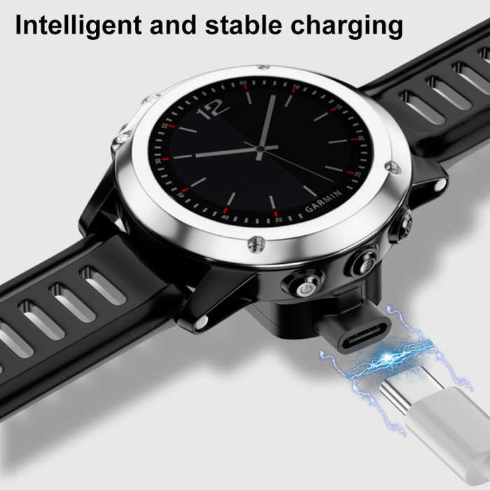 For Garmin MARQ2 Athlete Type-C Port Smart Watch Charging Adapter