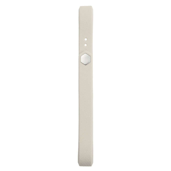For Fitbit Alta Watch Oblique Texture Silicone Watchband, Large Size, Length: about 22cm(Beige)