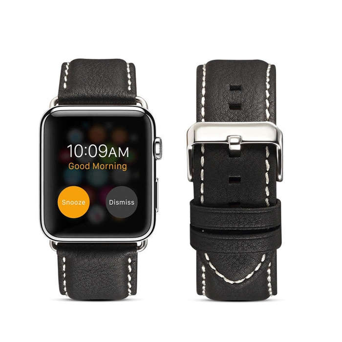 Denior Environmental Luxury Car Watch Leather Watch Band for Apple Watch Series 7 45mm / 6 & SE &...