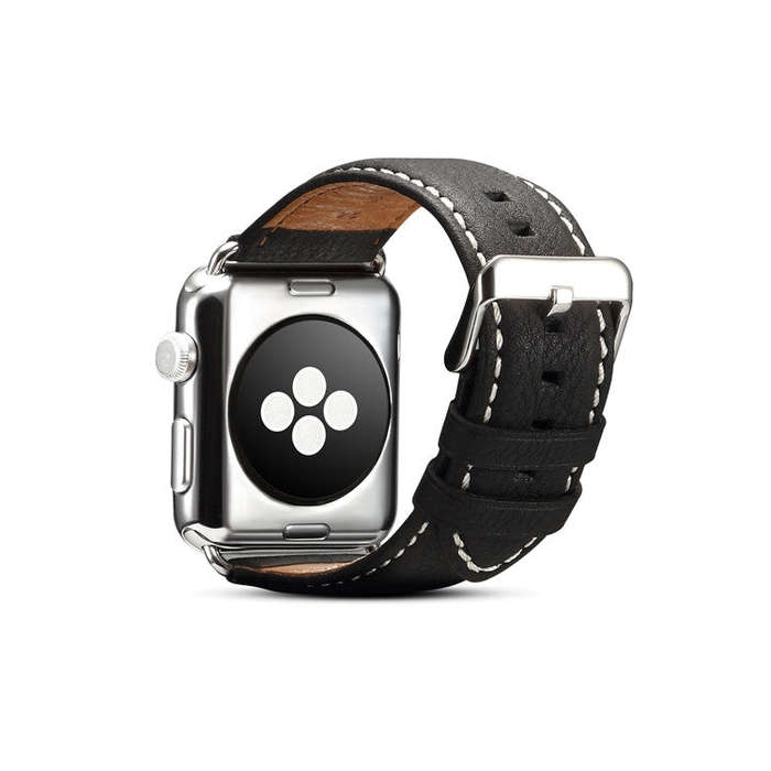 Denior Environmental Luxury Car Watch Leather Watch Band for Apple Watch Series 7 45mm / 6 & SE &...
