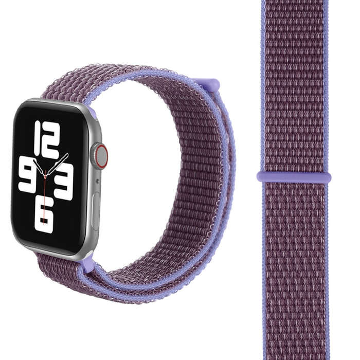 For Apple Watch 42mm / 41mm / 40mm / 38mm Simple Fashion Nylon Watch Band with Magic Stick(Light ...