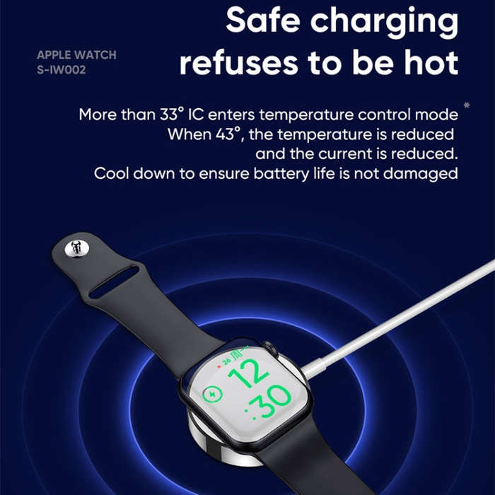 JOYROOM S-IW002 Ben Series 2 in 1 1.5m 3A Magnetic Charge Cable for Apple Watch(White)