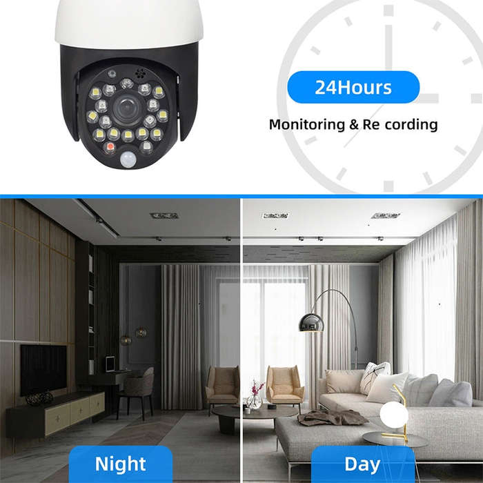 QX27 1080P WiFi High-definition Surveillance Camera Outdoor Dome Camera, Support Night Vision & T...