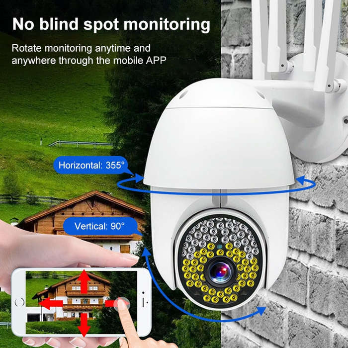 QX38 1080P WiFi High-definition Surveillance Camera Outdoor Dome Camera, Support Night Vision & T...