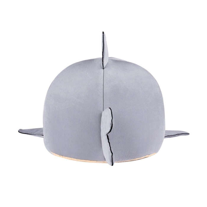 Indoor Pet Dog Puppy Cat Warm House Sharks Pet Sleeping Bed Nest, S Size: 42x42x42cm(Grey)