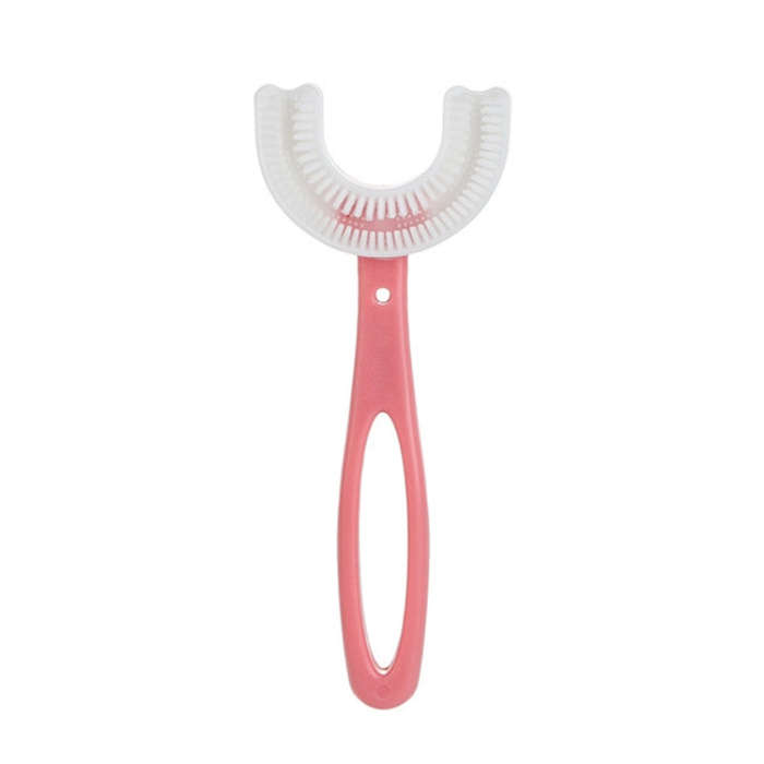 10 PCS U-shaped Children Baby Hand-held Soft Toothbrush Brushing Artifact for 6-12 Years Old, Sty...