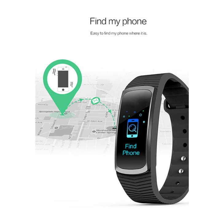 SMA-B3 Fitness Tracker 0.96 inch Bluetooth Smart Bracelet, IP67 Waterproof, Support Activity Trak...