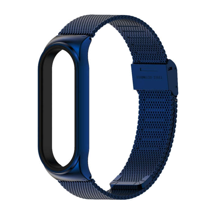 Mijobs Milan CS Screwless Buckle Metal Watch Band Case for Xiaomi Mi Band 3 & 4 & 5 & 6, Host not...
