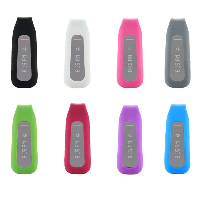 For Fitbit One Smart Watch Clip Style Silicone Case, Size: 6x2.2x1.5cm(Black)