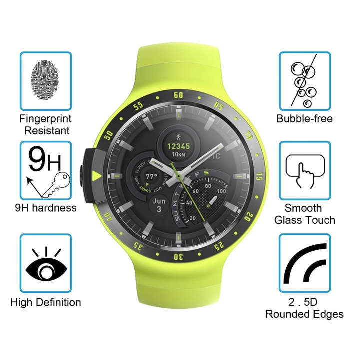 ENKAY Hat-Prince 0.2mm 9H 2.15D Curved Edge Tempered Glass Film for TicWatch S