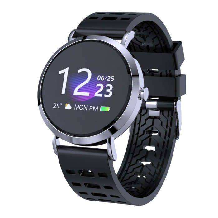 CV08C 1.0 inches TN Color Screen Smart Bracelet IP67 Waterproof, Silicone Watchband, Support Call...