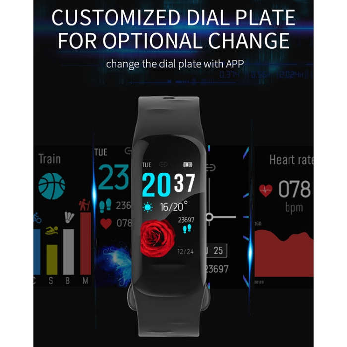 H29 1.14 inches IPS Color Screen Smart Bracelet IP67 Waterproof, Support Step Counting / Call Rem...