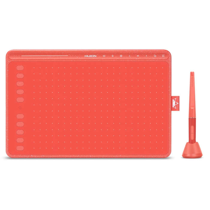 HUION HS611 5080 LPI Touch Strip Art Drawing Tablet for Fun, with Battery-free Pen & Pen Holder (...