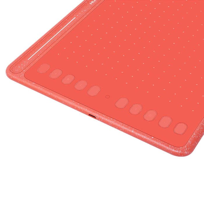 HUION HS611 5080 LPI Touch Strip Art Drawing Tablet for Fun, with Battery-free Pen & Pen Holder (...