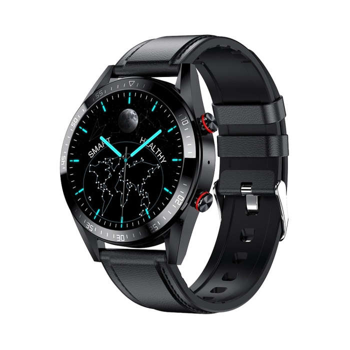 DW161.39 inch AMOLED Screen Smart Watch, Support Heart Rate / Blood Pressure Monitoring, Leather ...