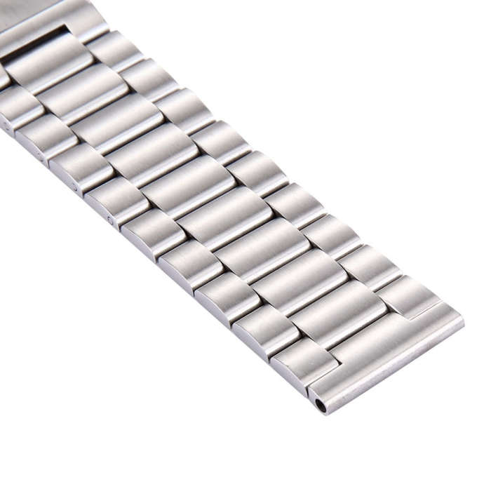 For Fitbit Blaze Smart Watch Butterfly Buckle 3 Beads Stainless Steel Watchband(Silver)