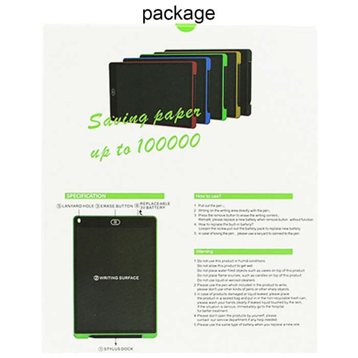 Portable 12 inch LCD Writing Tablet Drawing Graffiti Electronic Handwriting Pad Message Graphics ...