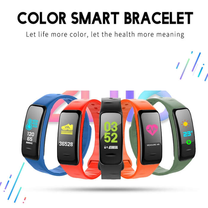 CHIGU C1Plus Fitness Tracker 0.96 inch IPS Screen Smartband Bracelet, IP67 Waterproof, Support Sp...