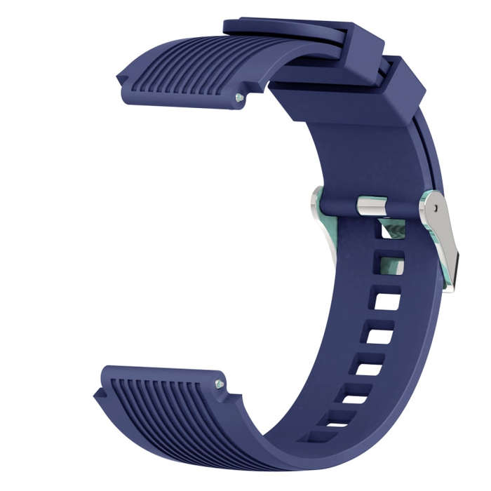 Vertical Grain Watch Band for Galaxy Watch 46mm(Dark Blue)