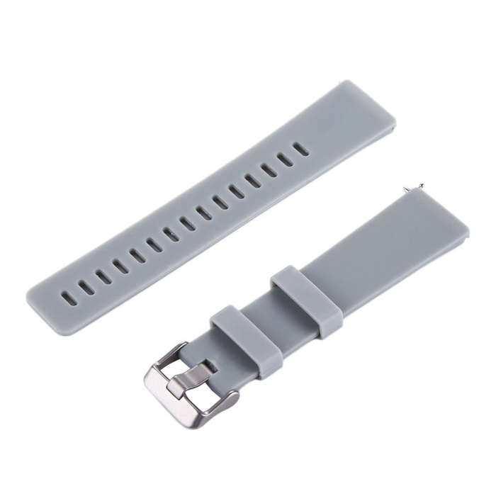 For Fitbit Versa / Versa 2 Simple Fashion Silicone Watch Band(Grey)