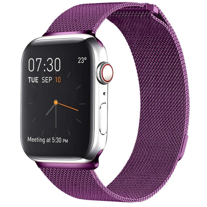 Milanese Loop Magnetic Stainless Steel Watch Band for Apple Watch Ultra 49mm&Watch Ultra 2 49mm /...