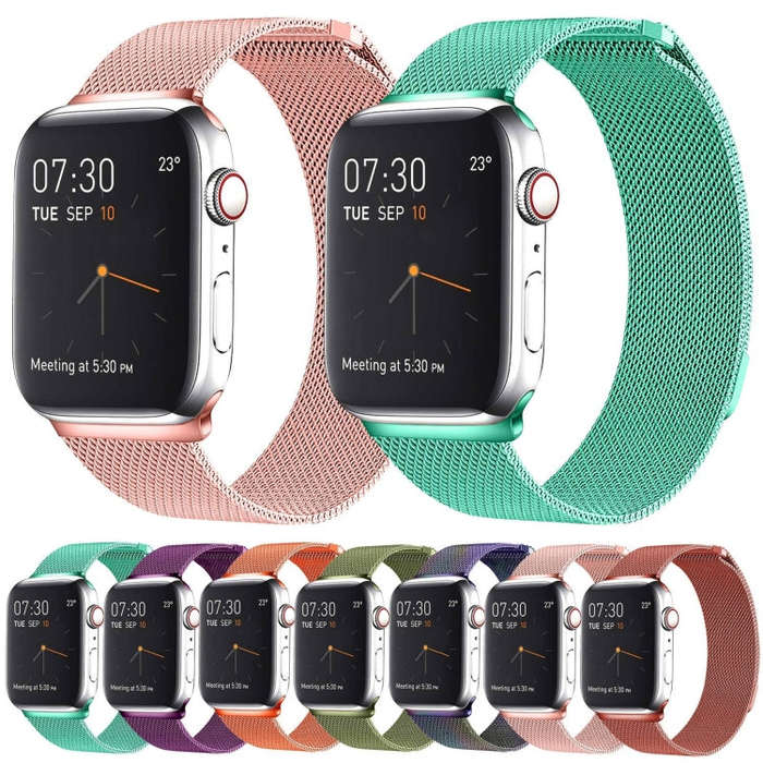 Milanese Loop Magnetic Stainless Steel Watch Band for Apple Watch Ultra 49mm&Watch Ultra 2 49mm /...