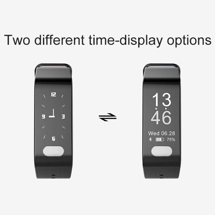 TLW T6 Fitness Tracker 0.96 inch OLED Display Wristband Smart Bracelet, Support Sports Mode / ECG...