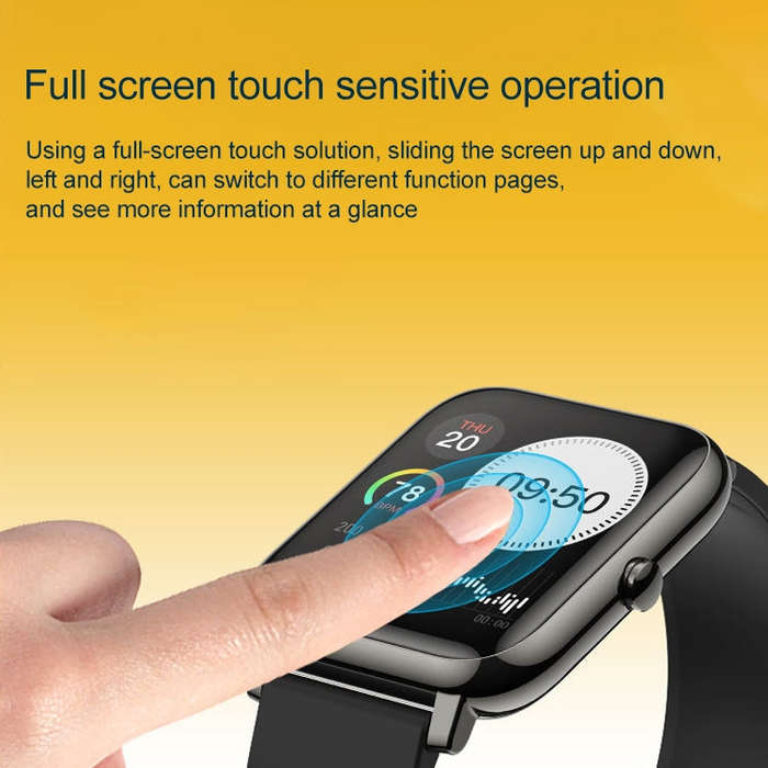 P22 1.4 inch IPS Color Screen Smart Watch,IP67 Waterproof, Support Remote Camera /Heart Rate Moni...